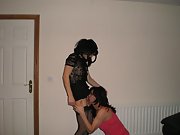 Adventurous slut gets off with a woman and a strapon