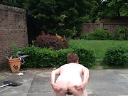 Wife loves hanging outside naked on a warm summer day no bathing suit