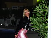 STREET WHORE and BLONDE PROSTITUTE COCO OUTDOOR OPEN TO SEX