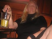 Kinky wife shows off her skills as she uses a massive dildo