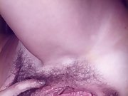 Sexy wife shows off her big tits and hairy pussy
