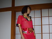 Sayumi was wear a sexy outfit of Japanese sexy Ninja