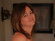 Mature chubby wife shows off sexy outfit and her naked body