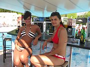 Turkish babes shows off their sexy bodies in bikinis outside
