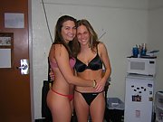 Two sexy college sluts have some lesbian fun