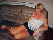 Pretty and mature MILF gets turned on turning you on