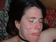 Debbie the massachusetts wife on display big sticky cumload facial