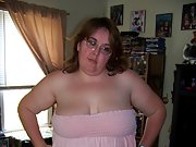 My BBW 42DD wife and her spread wide big tits pictures