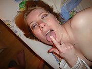 Slut virginie is happy to show that she is a cumslut
