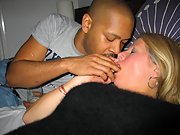 White wife gets fucked by her black husband in bed
