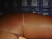 Girl gets cock slamed deep in her ass and pussy