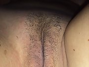 Here I am hairy versus trimmed MILF wife pussy my name is Gabby