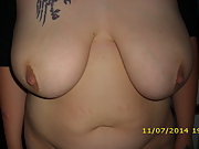 Big tits saggy close up nipple big udders ready to suck