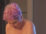 Chubby fat mature wife naked on cruise showing her pussy