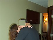 Cuckold hubby shows off his wife sucking and fucking other men