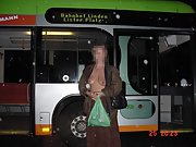 Mature woman loves to be naked in public places