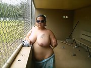 Me at the Baseball Park having Fun topless and bottomless