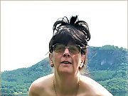Big titted mature Carole - tits on show in Yorkshire