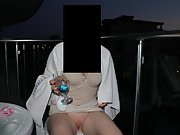 My sexy drunk wife shows off her tits, and wet pussy