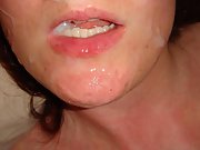 A chick gets filled with cock and cum on face