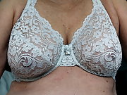 Wife's White Bras will make you hard, so jerk off and shoot a big, hot