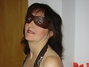 Masked wife ready for a hard sex, she likes it, for a hard sex night