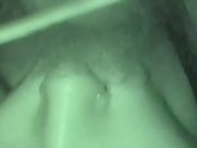 Night vision camera capturing aroused lovers having sex in a park